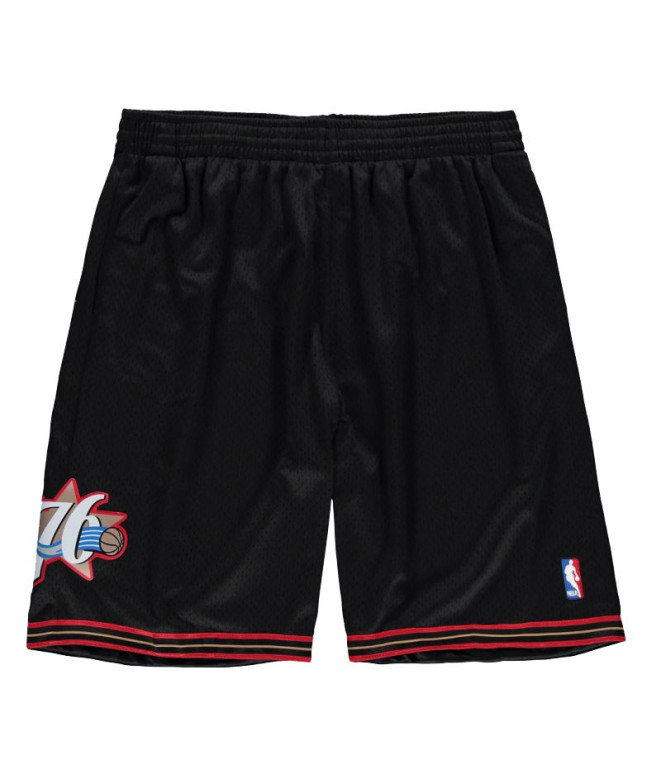 Pantalon de basket-ball Mitchell & Ness Philadelphia Noir