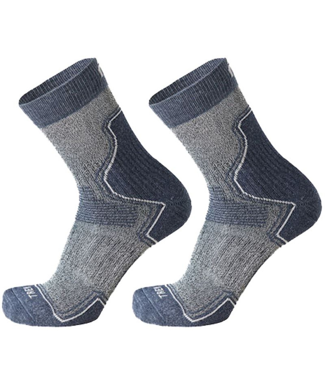 Chaussettes de trail Mico Blue Man