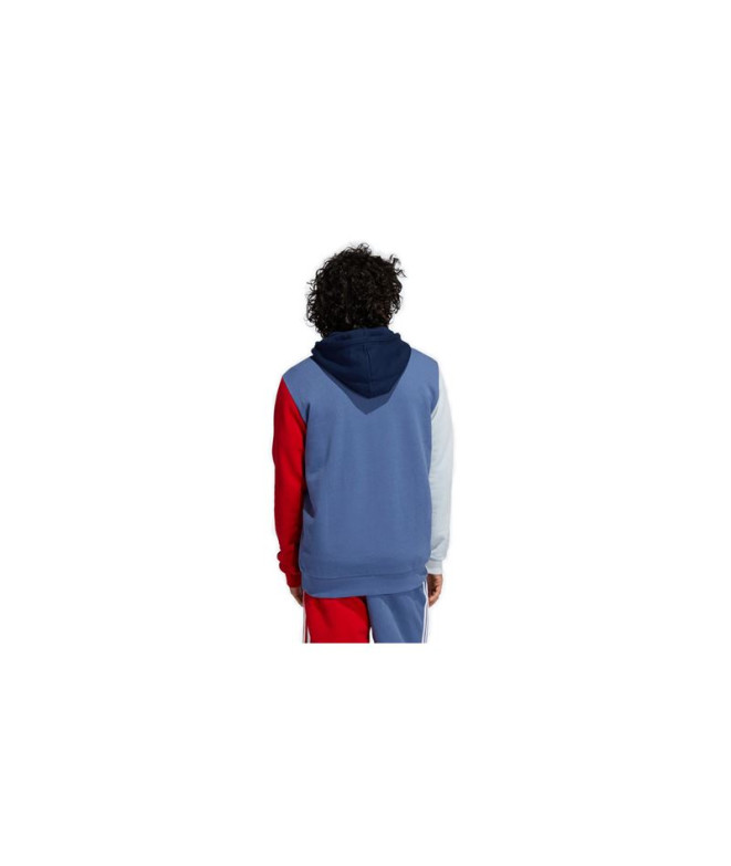 Sudadera adidas Blocked Trefoil Azul Hombre