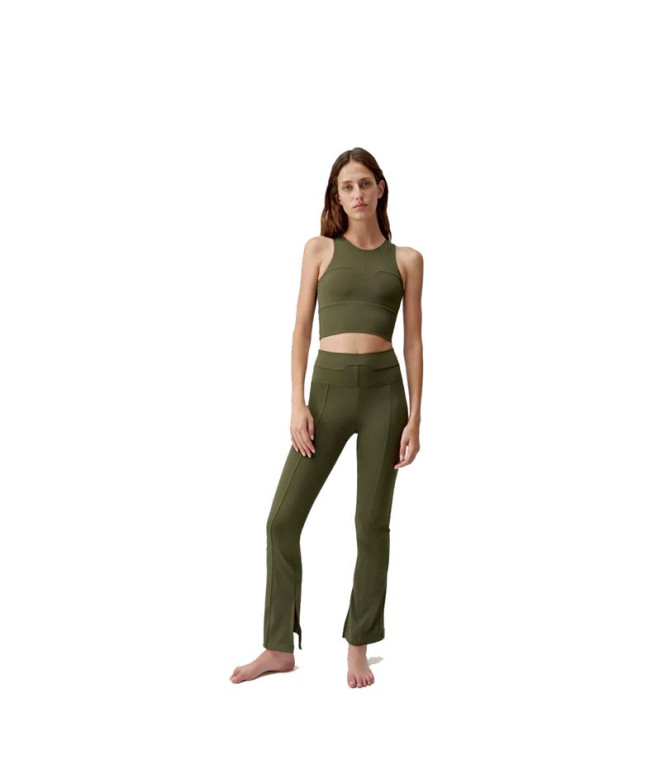 Soutien desportivo Yoga Born Living Yoga Chiara Verde para mulher