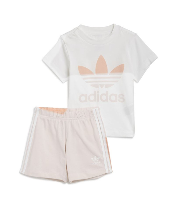 Conjunto adidas Trifolio Branco Infantil