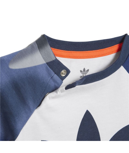 Conjunto adidas Camuflagem estampada para criança Azul 2