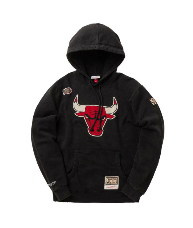 Camisola Mitchell & Ness Chicago Bulls Basketball Sweatshirt Preto