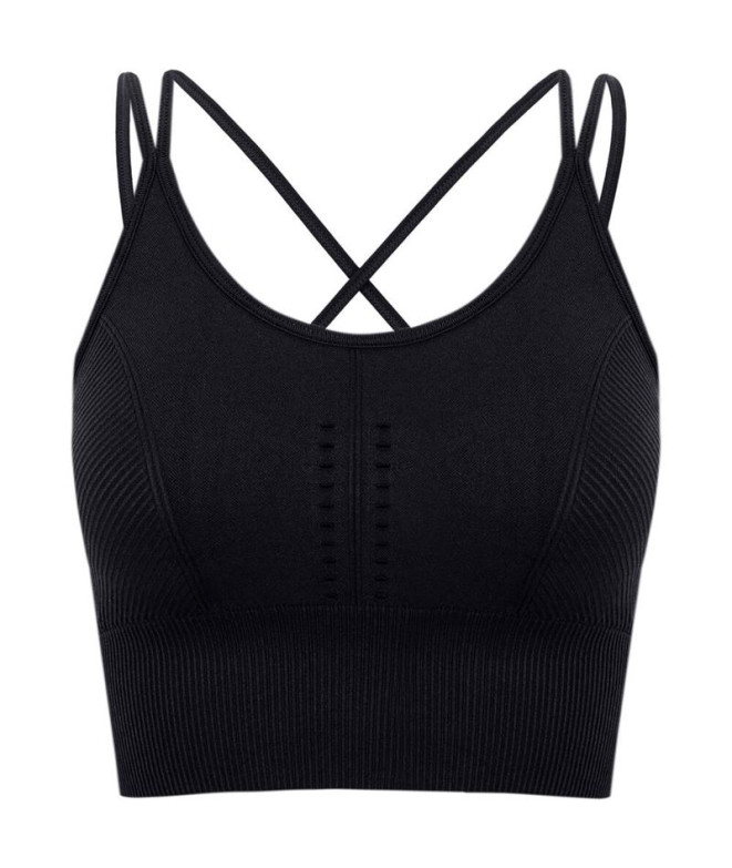 Soutien-gorge de sport Born Living Yoga India Noir Femmes