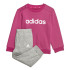 Conjunto adidas Essentials Lineage Rosa Infantil