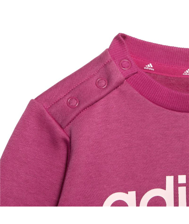 Conjunto adidas Essentials Lineage Rosa...