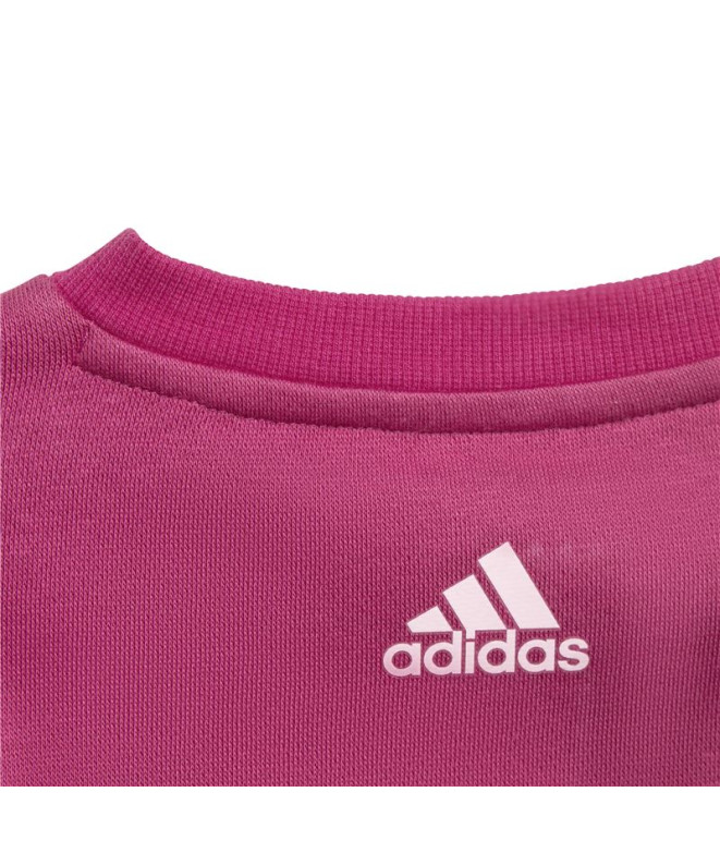 Conjunto adidas Essentials Lineage Rosa...
