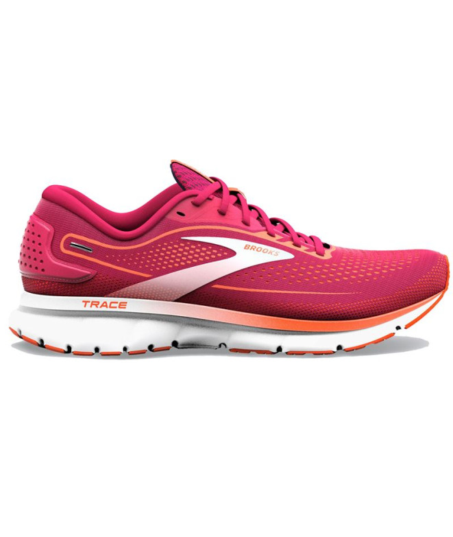 Running Chaussures Brooks Trace 2 Red Women's Chaussures