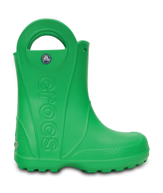 Botas de água Crocs Bota de chuva Handle It Verde Infantil