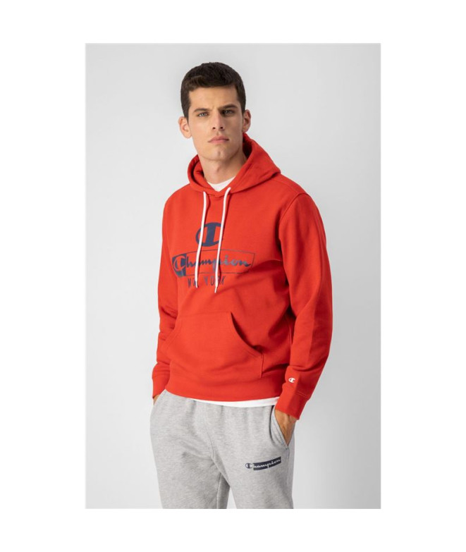 Sweatshirt Champion Homem vermelho com capuz