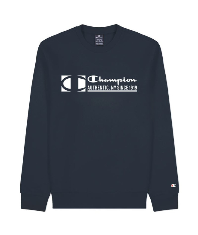 Sweatshirt Champion Authentic New York Hommes Bleu