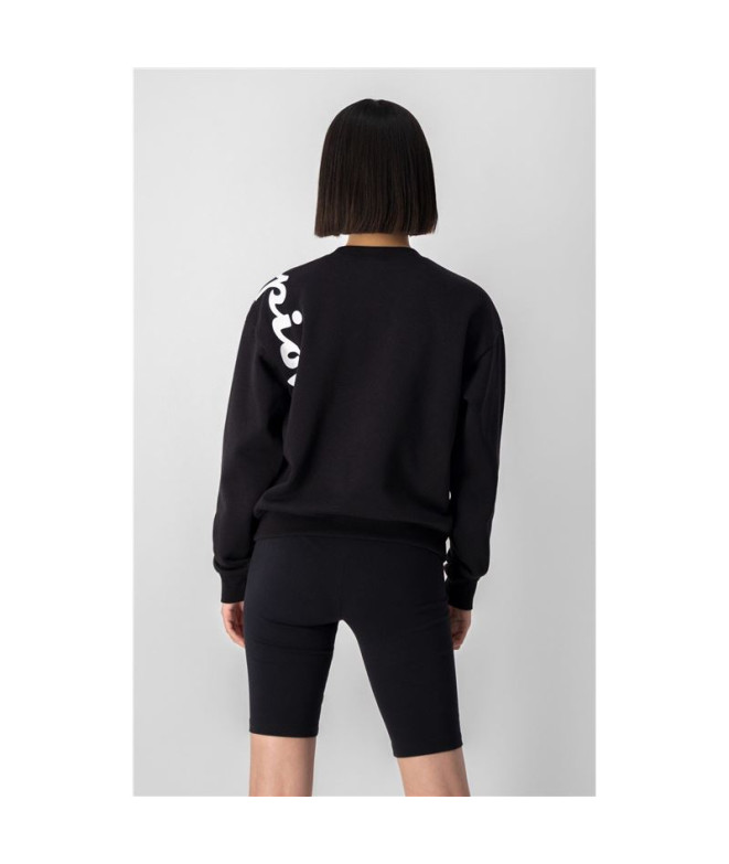 Sweat Champion Logo diagonal noir Femme
