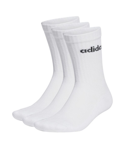 Chaussettes adidas C Lin Crew 3P Blanc