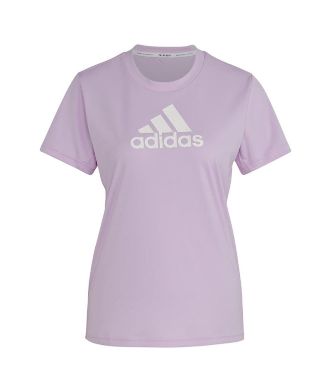 T-Shirt de fitness adidas Primeblue Roxo para mulher