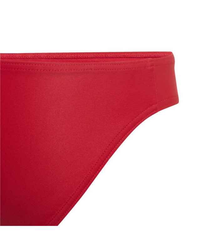 Natation Bikini adidas Big Bars Logo Rouge Fille
