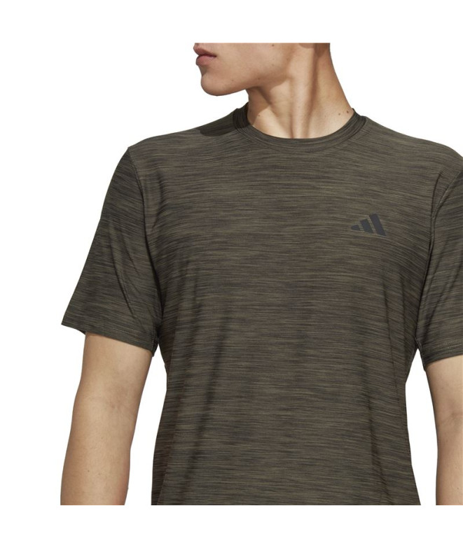 T-shirt Fitness adidas de Essentials Green Homme