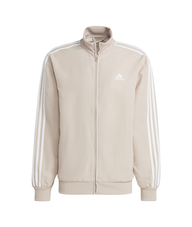 Fato de treino adidas bege com 3 riscas Homem