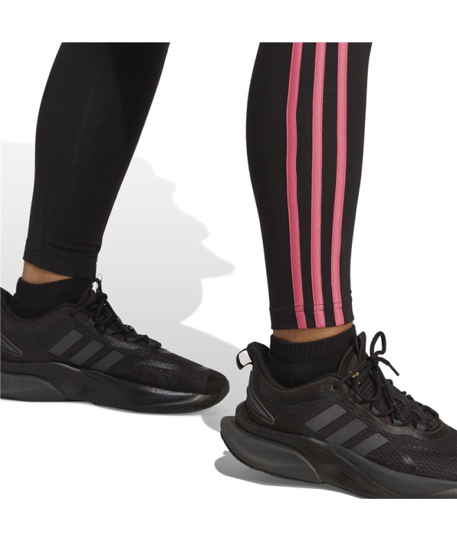 Mallas adidas 3 Stripes Negro Mujer
