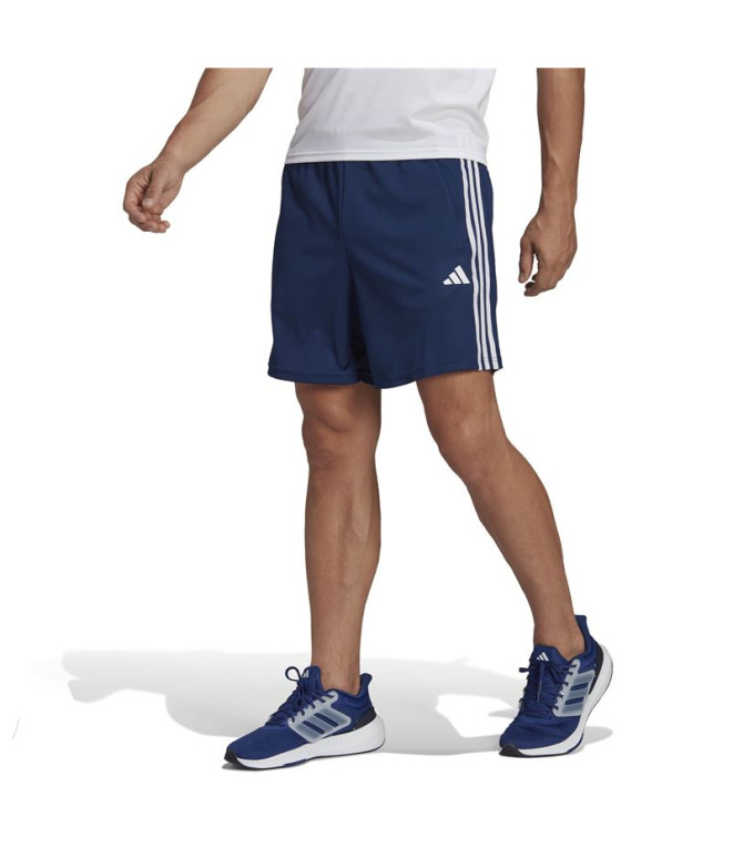 Calças Fitness adidas Pique Azul Homem