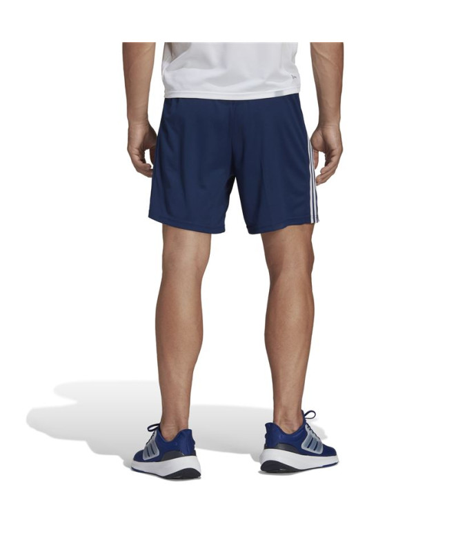 Calças Fitness adidas Pique Azul Homem