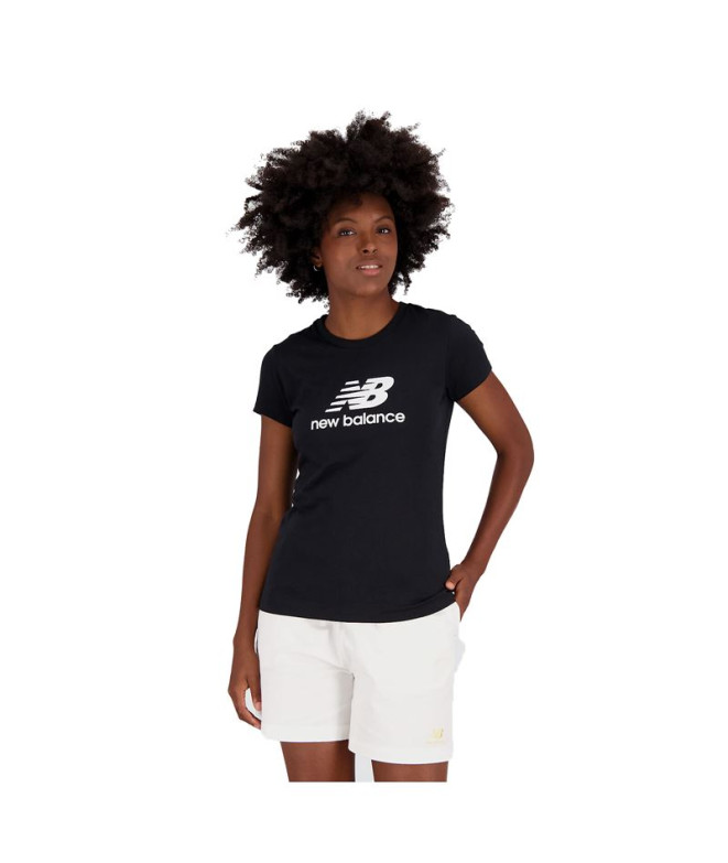 Camiseta New Balance Essentials Negro Mujer