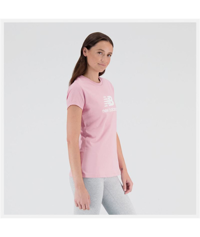 Camiseta New Balance Essentials Rosado Mujer