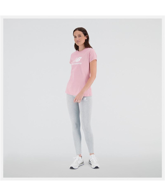 Camiseta New Balance Essentials Rosado Mujer