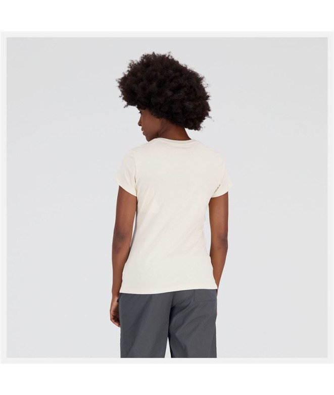 T-shirt New Balance Essentials White Femme