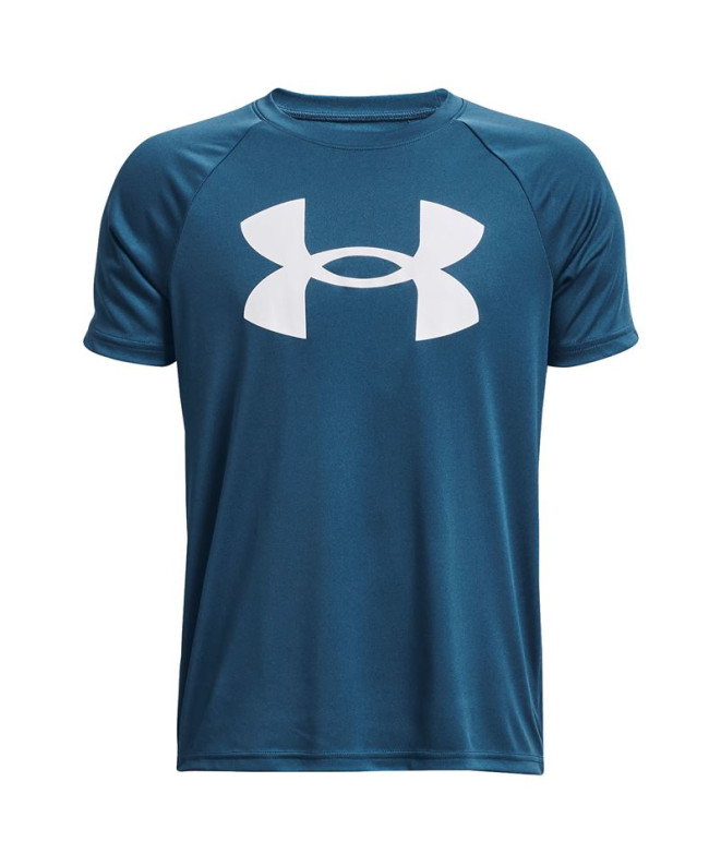 Camiseta de Fitness Under Armour Big Logo Azul Niño