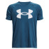 Camiseta de Fitness Under Armour Big Logo Azul Niño