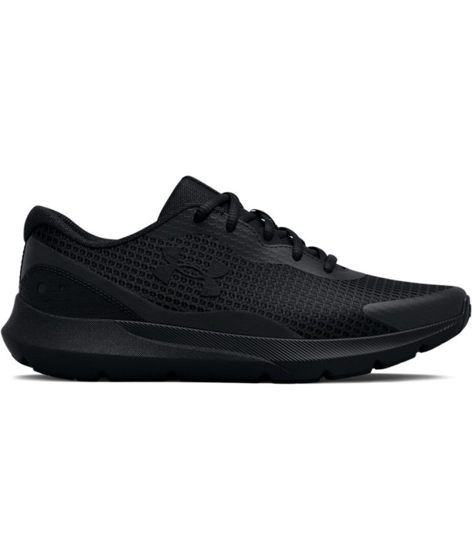 Chaussures de running Under Armour Surge 3 Femmes Noir