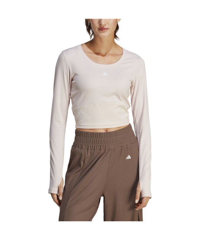 Camiseta de Yoga y Pilates adidas Studio Gris...