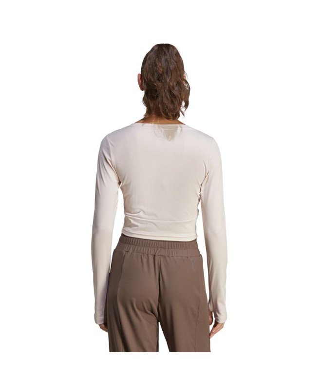 Camiseta de Yoga y Pilates adidas Studio Gris...