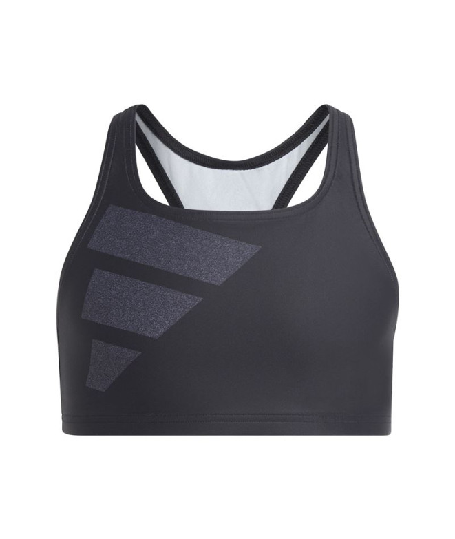 Natation Bikini adidas Big Bars Logo Black Girl's