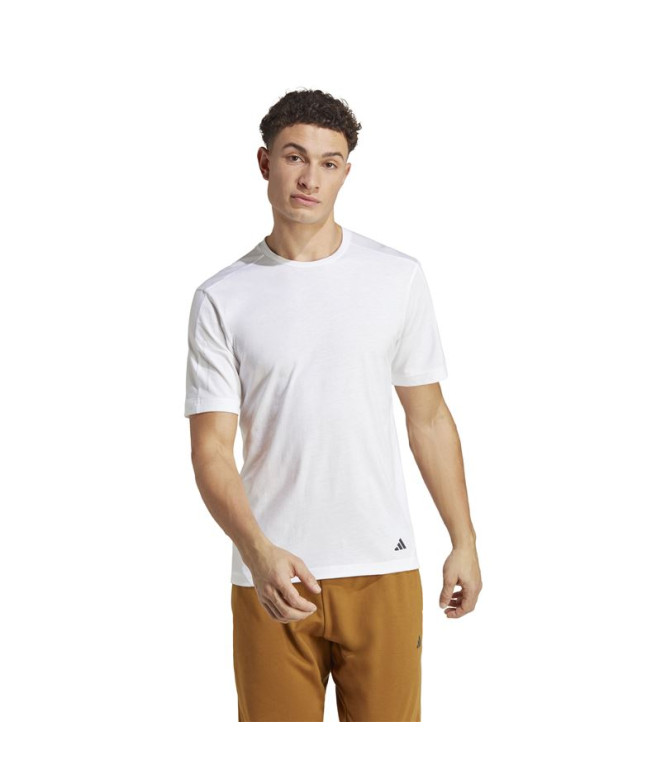T-Shirt Yoga et Pilates adidas Base Blanc Homme
