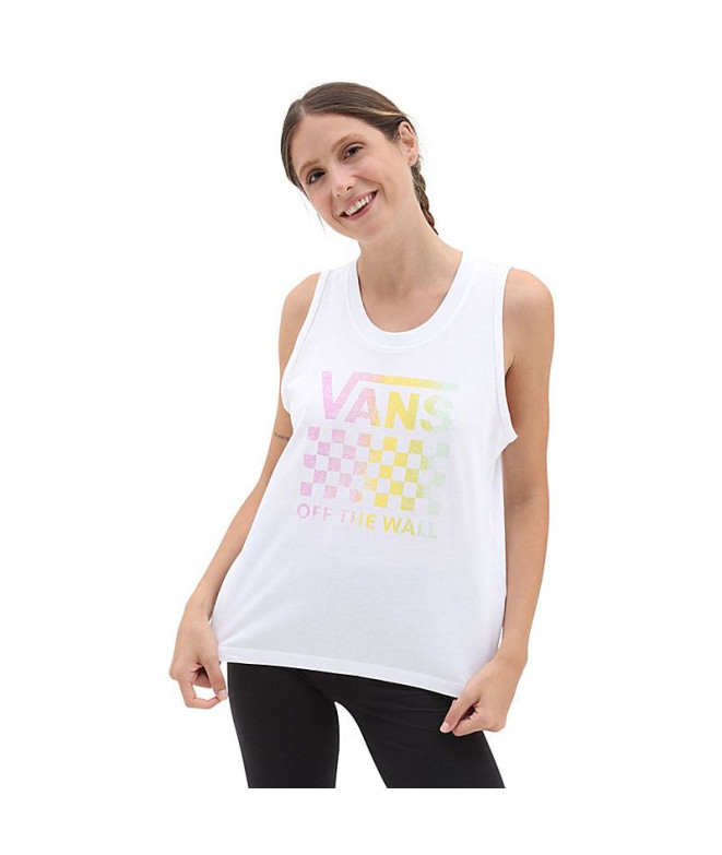 T-Shirt Vans Lock Box Tank White Women