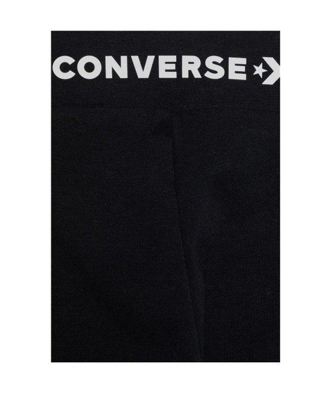 Leggings Converse Wordmark Girl's Black