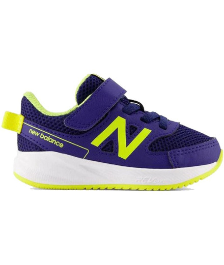 Chaussures New Balance 570v3 Bungee Lace Bleu Enfant