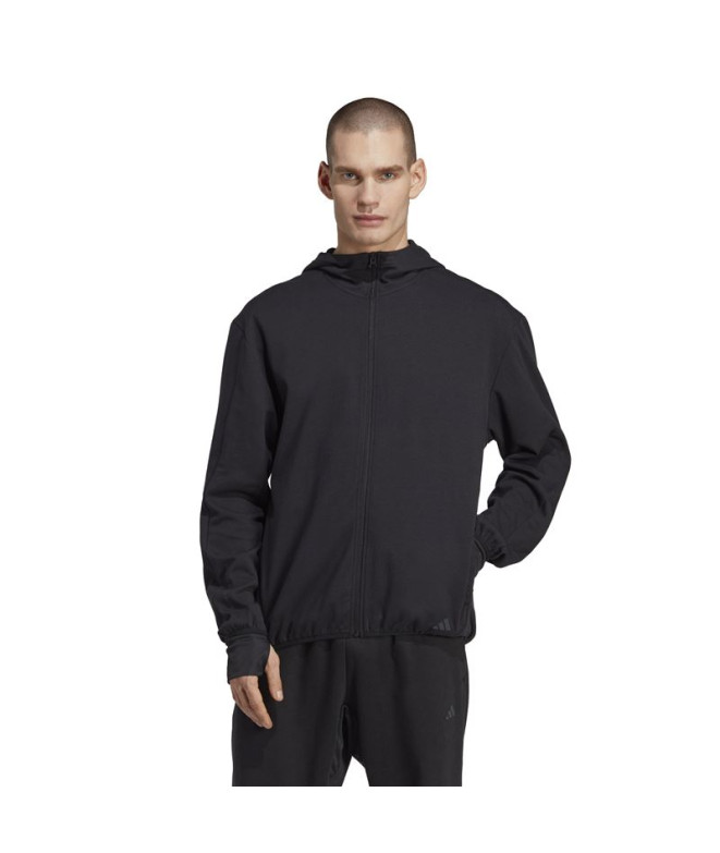 Veste de Yoga adidas Base Homme Noir