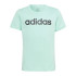T-shirt adidas Logótipo linear Verde T-shirt para menina