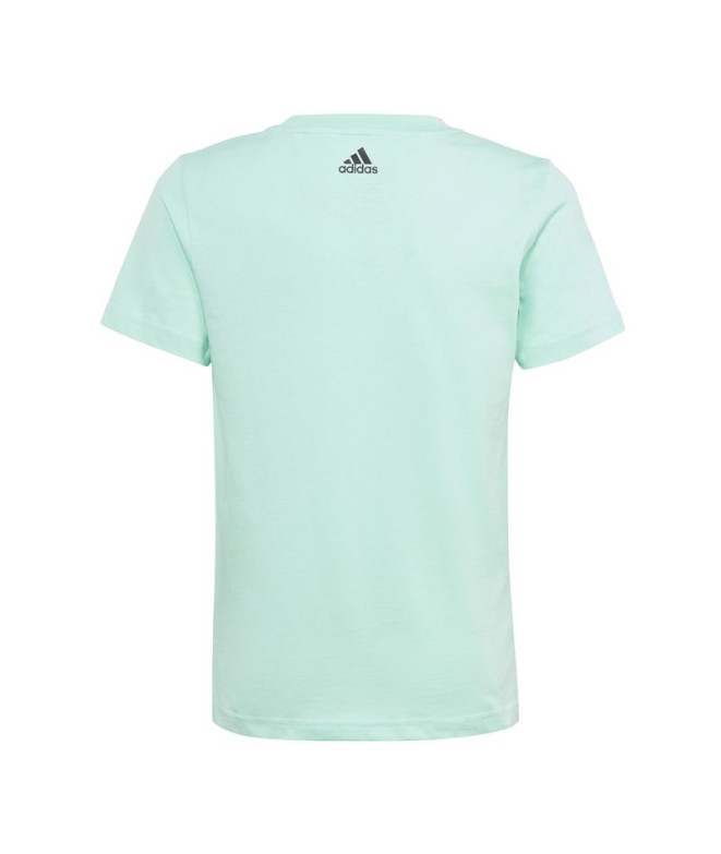 Camiseta adidas Linear Logo Verde Niña