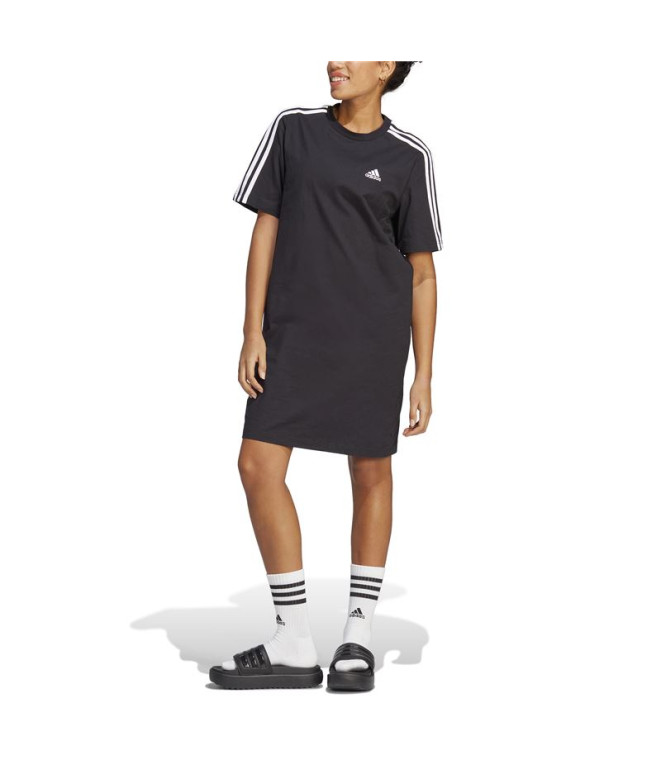 Robe adidas 3S Boyfriend Single Noir Femmes