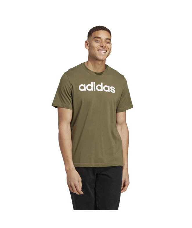 T-shirt adidas Essentials Linear Green Homme