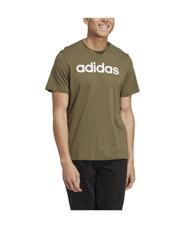 T-shirt adidas Essentials Linear Green Homme