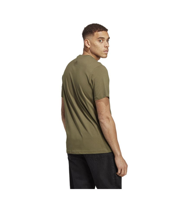 T-shirt adidas Essentials Linear Green Homme