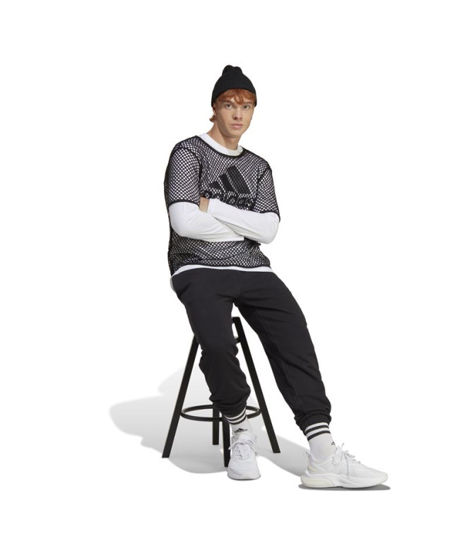 Calça adidas French Terry Preto Homem