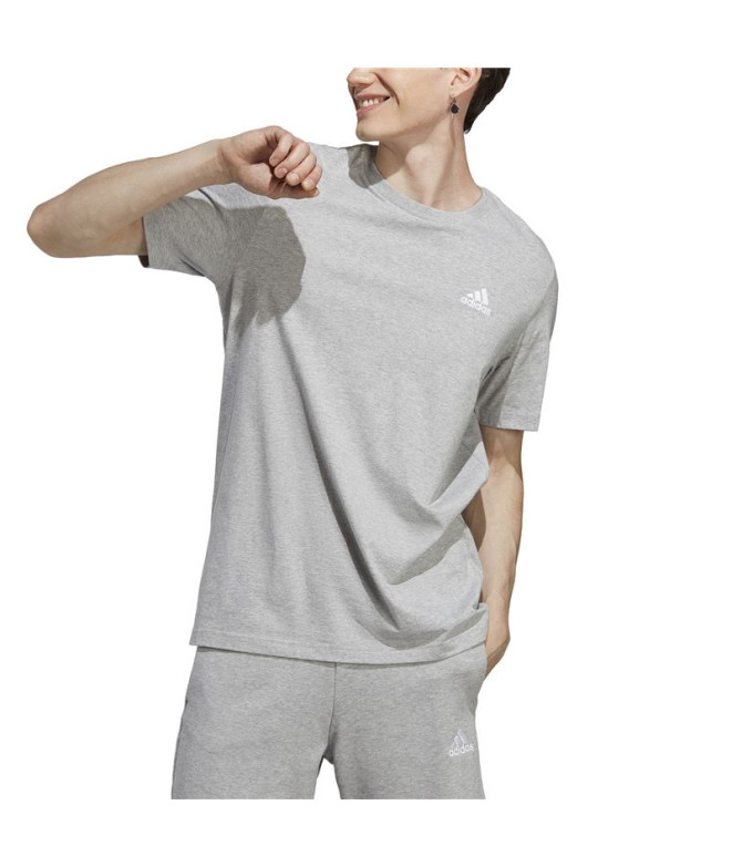 Camiseta adidas Essentials Gris Hombre