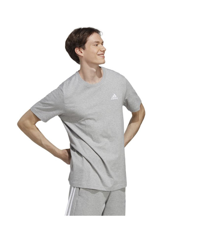 Camiseta adidas Essenciais Cinzento Homem