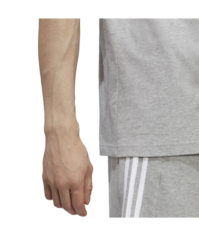 Camiseta adidas Essenciais Cinzento Homem