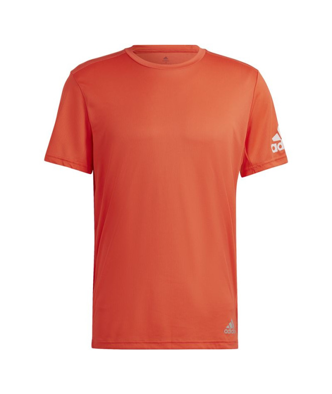 Camiseta Running adidas de Run It Red Homem